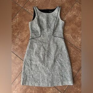 White House Black Market Gray Sheath Midi Dress